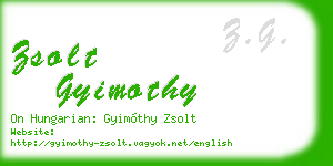 zsolt gyimothy business card