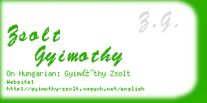 zsolt gyimothy business card